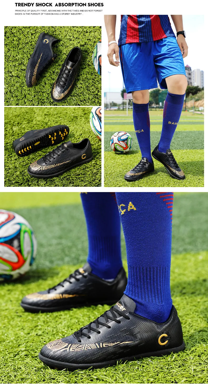 Уличная спортивная обувь для мужчин, Футбольная синяя футбольная обувь на шнуровке для продажи, Профессиональная футбольная обувь для мальчиков, chaussure homme Sport