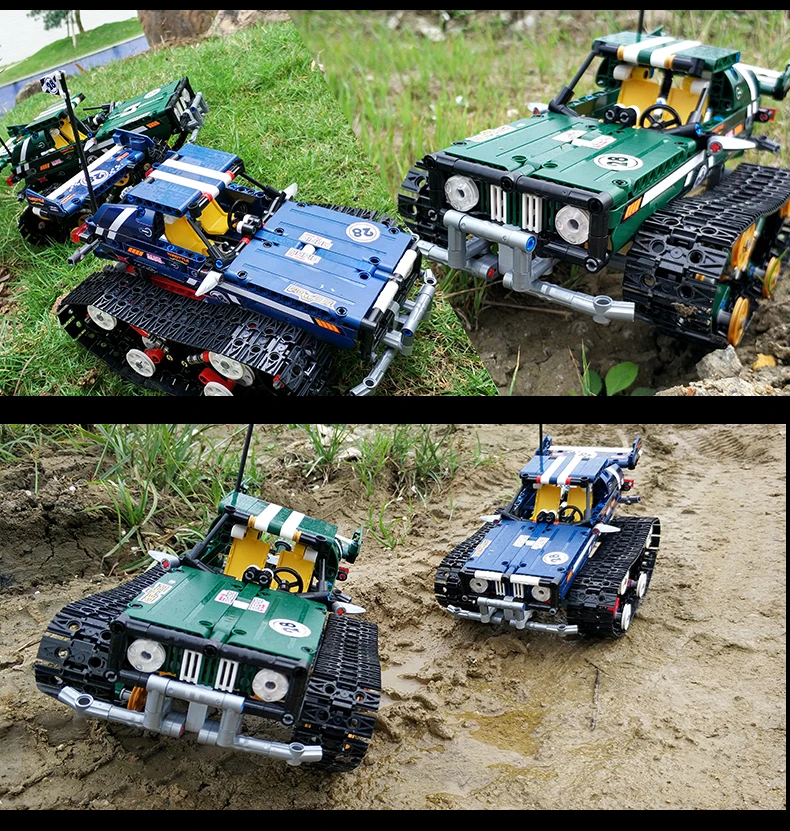 Форма King 13025 13026 Technic RC Гусеничный гоночный автомобиль с дистанционным управлением RC модель автомобиля строительные блоки кирпичики город 20011 детские игрушки подарок