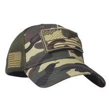 Женская Мужская Унисекс камуфляжная бейсболка с принтом флага США вышитая джинсовая кепка Женская регулируемая бейсболка Topee