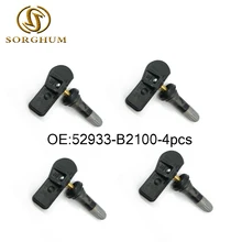 4 шт. TPMS датчик давления в шинах 52933-B2100 подходит для hyundai i10 Kia Picanto 52933B2100