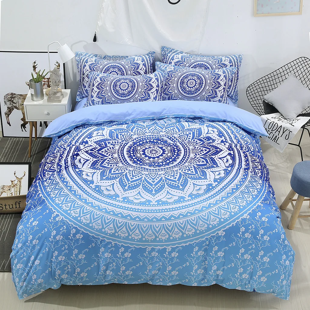 

Digital Printing Three Sets of Quilt Cover America Size Pieces Textile