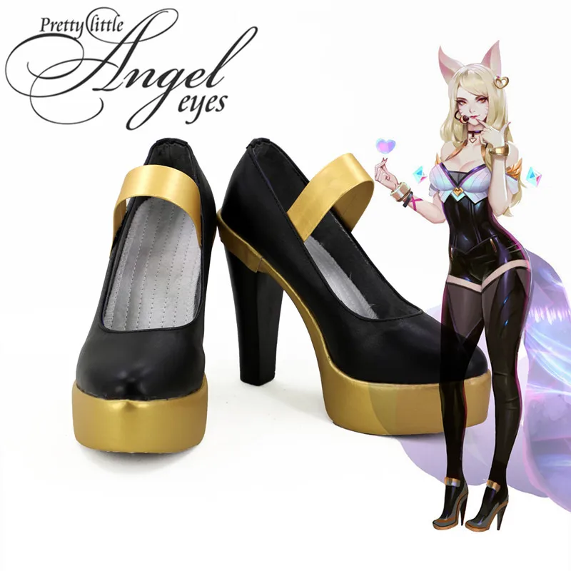 

Popular Game LOL KDA Ahri Cosplay Shoes Party Custom Made Shoes