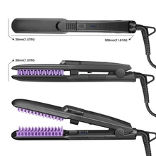 Выпрямитель для волос паровой прямой гребень для волос спрей не повреждает волосы расческа двойного назначения отрицательный ион парикмахерский артефакт ЕС штекер