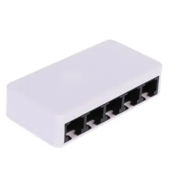 

5 Ports Fast Ethernet RJ45 10/100Mbps Network Switch Switcher Hub Desktop laptop,Portable Travel Lan Hub power by Micro USB