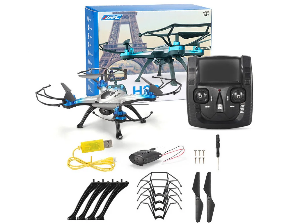 JJRC H29G Дрон 2,4 ГГц CF режим 4 канала 6-axis Gyro RC вертолет 5,8G в режиме реального времени 2.0MP Квадрокоптер с камерой Подарки Игрушка
