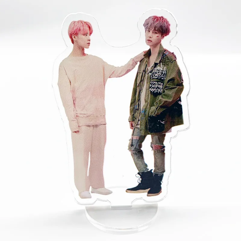 9 KPOP Bangtan мальчики прозрачный Стенд фигура доска карта душа Persona JUNG KOOK JIMIN креативный декор стола FESTA мальчик с Luv - Цвет: 9
