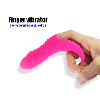 10 Frequency Medical Silicone Finger Vibrator G Spot Massage Female Masturbator Sex Toys for Women Clitoris Stimulator USB 6