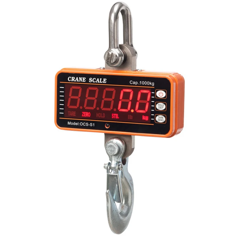 

Digital Display Crane Scale 1000KG LCD Crane Scale High Precision Heavy Duty