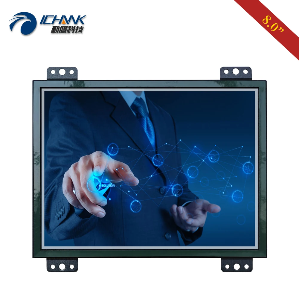 ZK080TC-UDD2/8 дюймов 1024x768 USB HDMI металлический чехол Быстрая установка драйвер монитора емкостный сенсорный ЖК-экран монитор