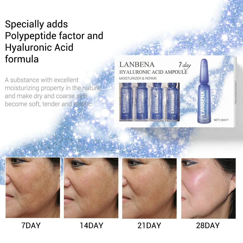 

LANBENA 24K Gold Retinol Face Serum Hyaluronic Acid Vitamina C Anti-Aging Wrinkle Moisturizing Whitening Firming Acne Treatment