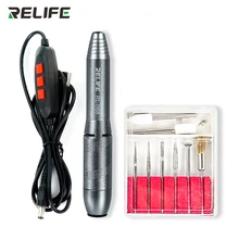 

RELIFE RL-068 Electric Adjustment Grinding Pen Cutting Tool Mini Grinding Polishing Pen Machine Kit for Mobile Phone CPU Repair
