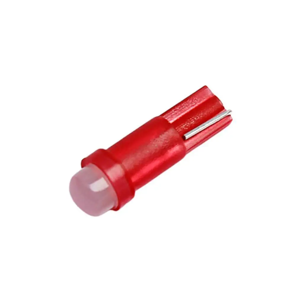 10 шт. Светодиодная лампа T5 для приборной панели COB SMD W1.2W W3W автомобильный