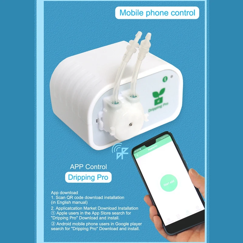 Mobile Phone Control Intelligent Garden Automatic Watering Device Succulents Plant Drip Irrigation Tool Water Pump Timer System