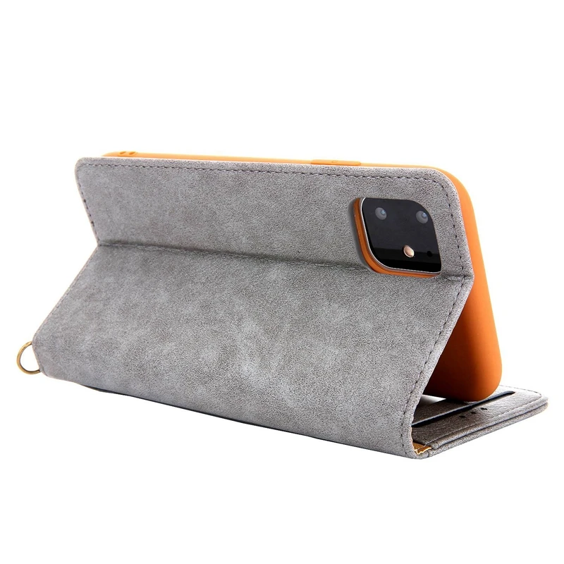 Для iPhone PU кожаный бумажник чехол для кредитных карт Coque Поддержка чехол