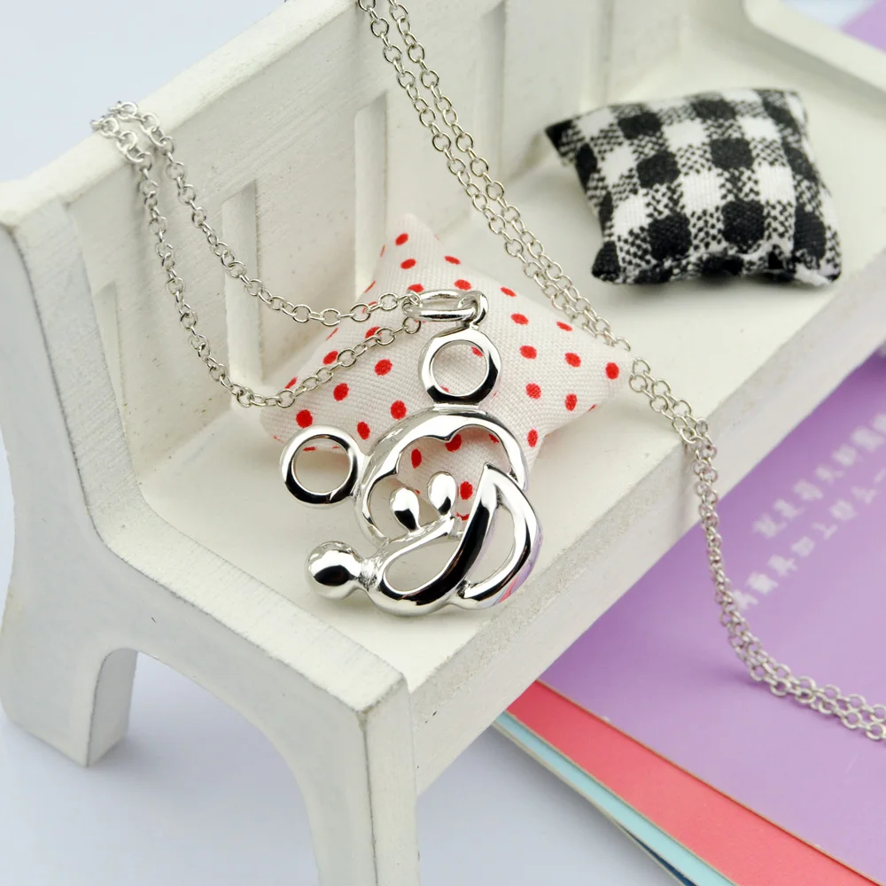 Милые ожерелья Микки для женщин подвеска с мышкой животного ювелирные изделия