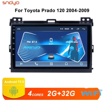 

9 inch car Radio Multimedia player for Toyota Prado 120 2004-2009 DVD gps navigation head unit bluetooth Android10 wifi