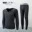 Men's seamless thermal underwear set youth V-neck autumn autumn pants Slim line clothes line pants bottoming shirt - Цвет: Dark gray