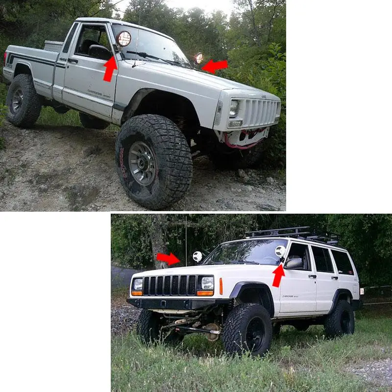 ڵ  Ʈ  귡Ŷ, LED ۾ Ȧ,  üŰ XJ 84-01, ڸġ MJ 4WD, 2WD 86-92, 4 ġ