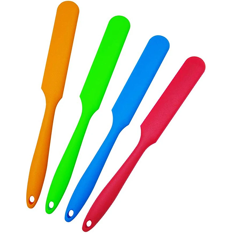  Silicone Spatula Heat Resistant Butter Cream Cake Icing Spatula Scraper Pastry Spatula Mixing Batte