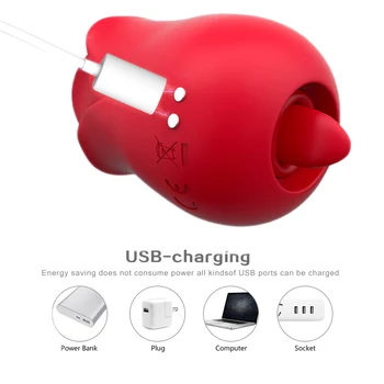 2 Function Tongue Lick Vibrator Sucker Vibrator For Women Nipple Sucker Oral Licking Clitoris Stimulation Rose Like Sex Toys 3