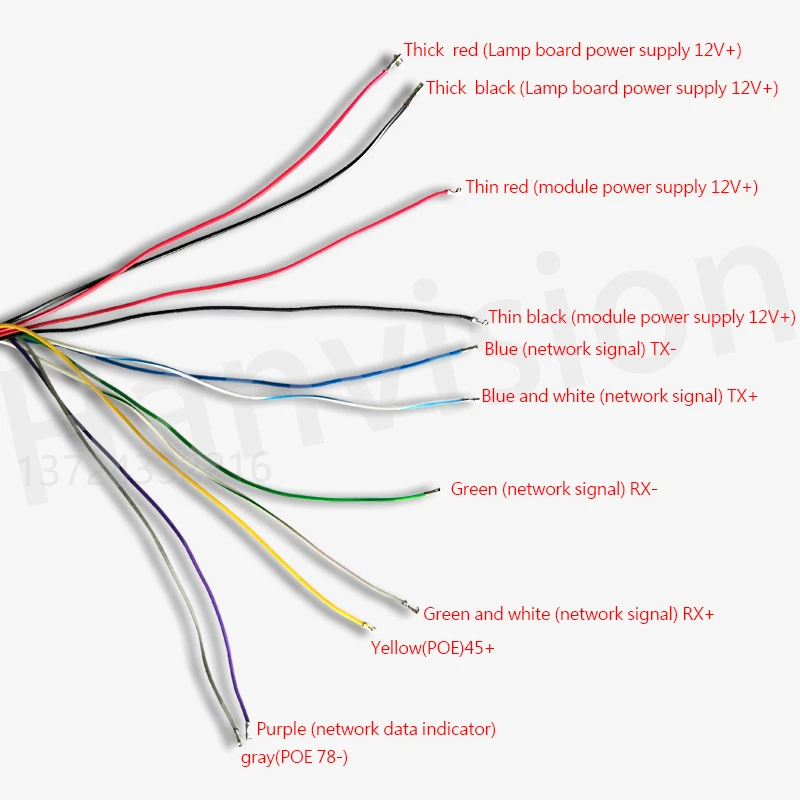 12V White RJ45 DC Power Port Connector For CCTV IP Security Camera