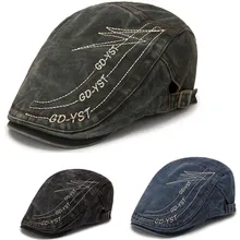 Мужская хлопковая Ретро Кепка для гольфа, вождения, солнца, таблетки, газетная Кепка