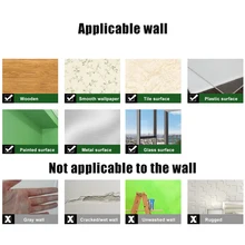 Доска из ПВХ Наклейка на стену Съемная самоклеящаяся меловая доска с мелками для продажи