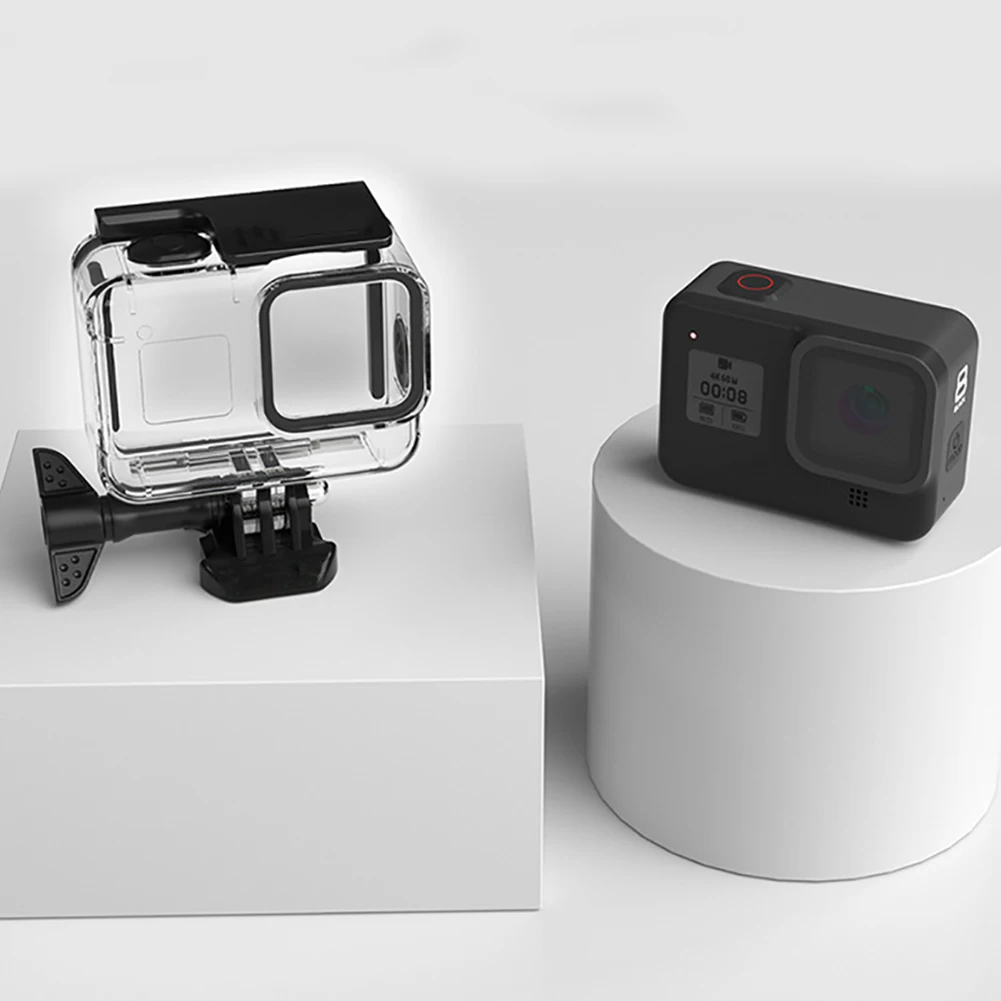Для Gopro Hero 8 прозрачный спортивный водонепроницаемый чехол s 60m водонепроницаемый корпус чехол для дайвинга фильтры для Gopro Hero 8