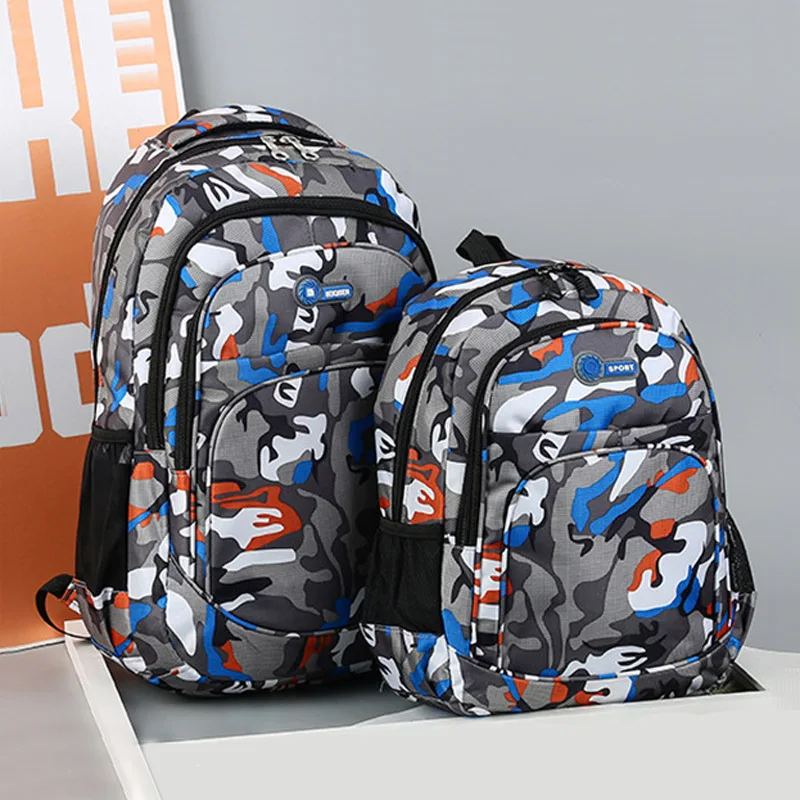 Camouflage Waterproof School Backpack Teenage Girls Boys Laptop Backpacks Students Notebook Schoolbag Collage Rucksack XA147M 2