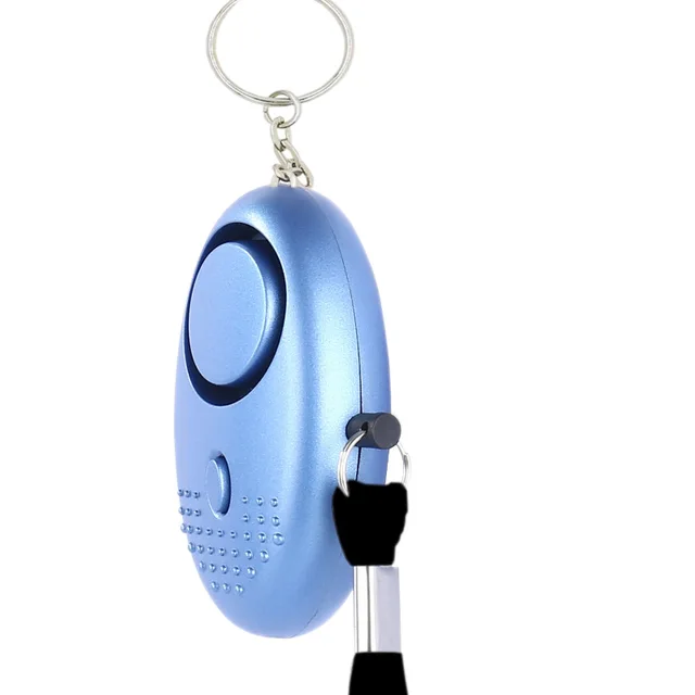 Portable Self Defense Alarm 130DB Personal Security Alarm Keychain With LED Lights Emergency Safety Alarm For Women, Men, Child blue