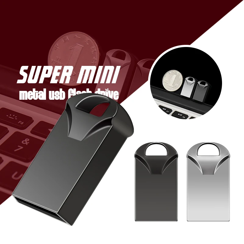 

Super mini 32GB pendrive metal USB flash drive 4gb 8gb 16GB 32GB 64GB 128GB pen drive USB2.0 tiny memory stick U Disk cle usb