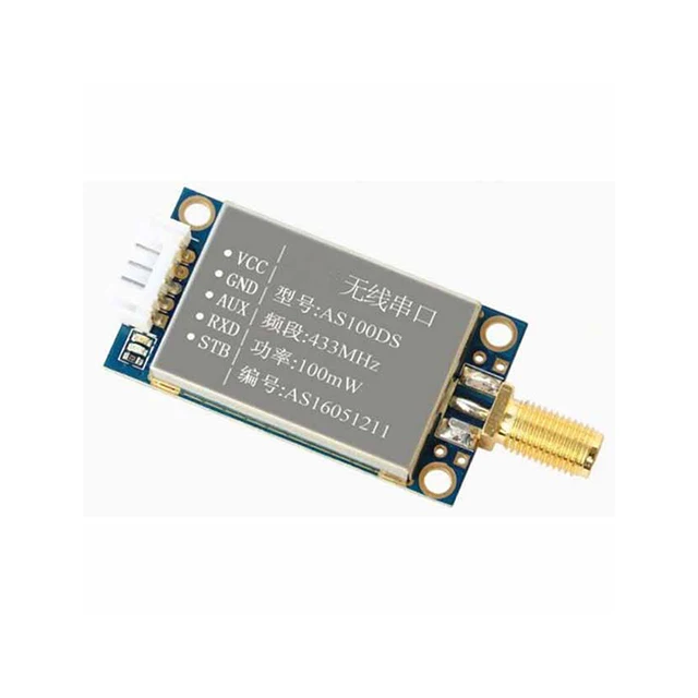 

A15-- AS100DS SI4432 Wireless Serial Module RS485 RS232 TTL 100mW Data Response Fast Data Transfer Stable