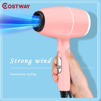 

COSTWAY 1200W Colorful Professional Hair Dryer Salon Dryer Hot Strong Wind Negative Lonic Blower Dry Electric Hairdryer 220V