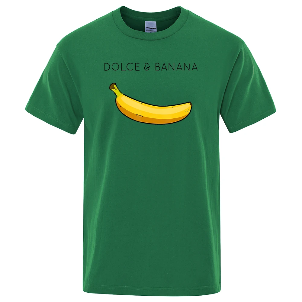 Dolce & Banana Print Mens T-shirts Crewneck Breathable Tops Oversized Comfortable TShirt Men's Short Sleeve S-XXXL Tees Shirts 3