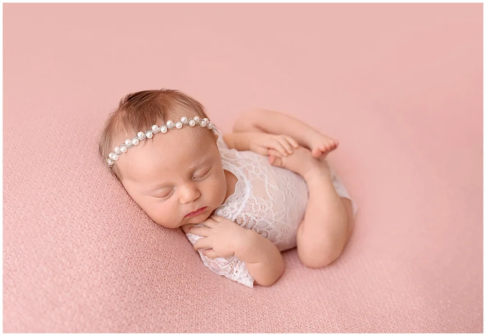 

Baby Girls Pearl Rhinestone Headbands Infant Elastic Pearl Hairbands Head Band Children Hair Accessories Girls Wedding Headwear