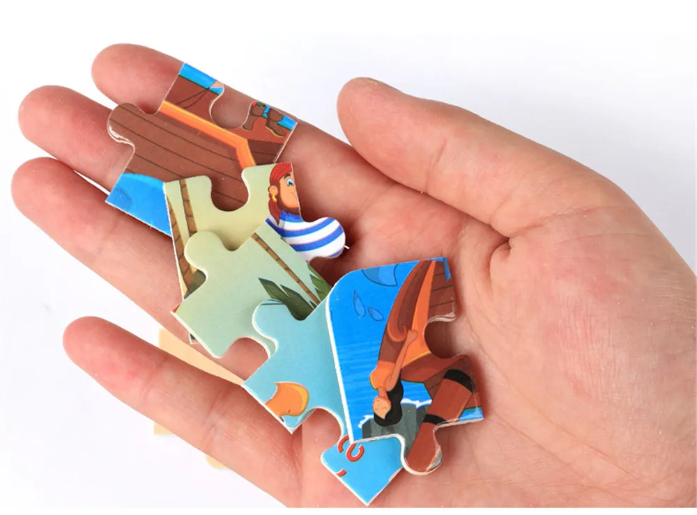 Детская игрушечная деревянная головоломка, развивающая Детская обучающая игрушка, рождественский подарок для детей, детские Мультяшные животные, пазлы, игрушки