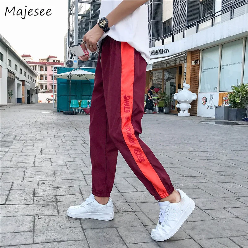 Pants Men Thicker Plus Velvet Striped Letter Printed Streetwear Pockets Leisure Large Size Harem Pant Mens Harajuku Trousers Pants Men Thicker Plus Velvet Striped Letter Printed Streetwear Pockets Leisure Large Size Harem Pant Mens Harajuku Trousers
