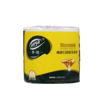 

New Toilet paper White Indonesia Wood Pulp 4 Layers 10 Pack Eco-Friendly Recycled Paper Home Use Soft