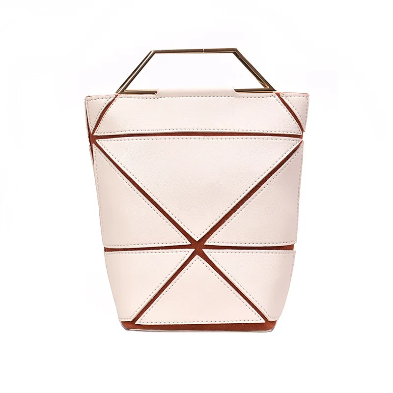 

Bucket Bag INS Women's France Non-mainstream Design Geometry Bag High Grade Sense Simple Shoulder Handbag Small Bag