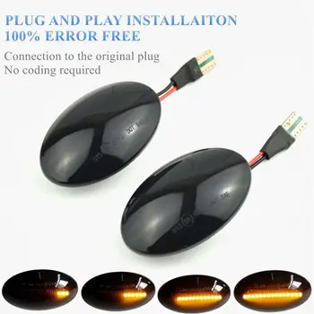 

LED Dynamic Side Marker Light Flowing Turn Signal Blinker For Ford Fiesta MK4 1995-2001 KA 1996-2008 Transit 1995-2000