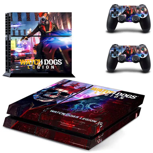 Часы Собаки Легион наклейка для PS4 Наклейка для DualShock playstation 4 консоль и 2 контроллера наклейка для PS4 виниловая наклейка - Цвет: GYTM2684