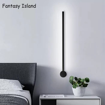 

60 100CM Long Thin Led indoor wall lamps switch modern wall sconce with switch stair wall light fixture hallway led wall sconce