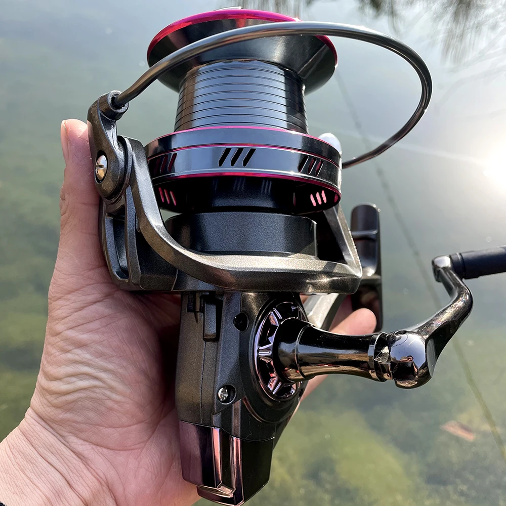 Photo Product Spinning Fishing Reel 12+1BB Ball Bearings Left/Right Handle Aluminum Spool 5.2:1 Carp Fishing Spinner For Fishing
