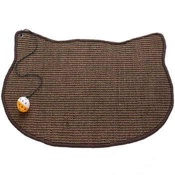 

Solid Floor Biting Chewing Funny Portable Furniture Protection Cat Scratching Mat Home Foldable Playing Sisal Interaction Toy
