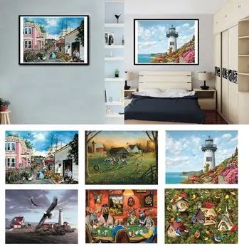 

1000 Piece Jigsaw Puzzles Adult Kids Decompression Game Toy Educational Children Creative Gifts