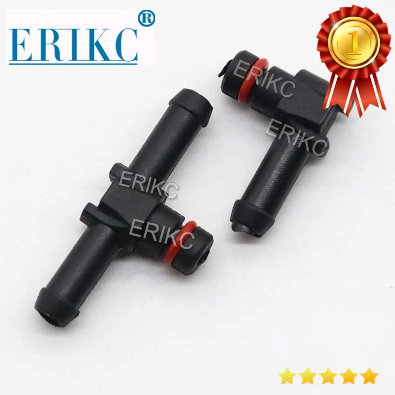 

ERIKC T and L Type Return Oil Backflow for Denso Series Diesel Cr Fuel Injector Plastic 3 Two-way Joint Pipe 10pcs/bag