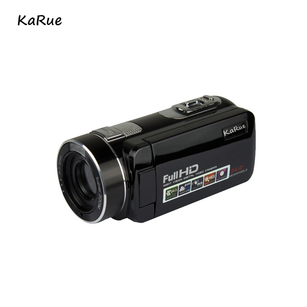 Ночное видение 5MP CMOS цифрового видео Камера видеокамера HD 720P 2,7 дюймов Экран 16xdigital зум Camara De видео Profesional