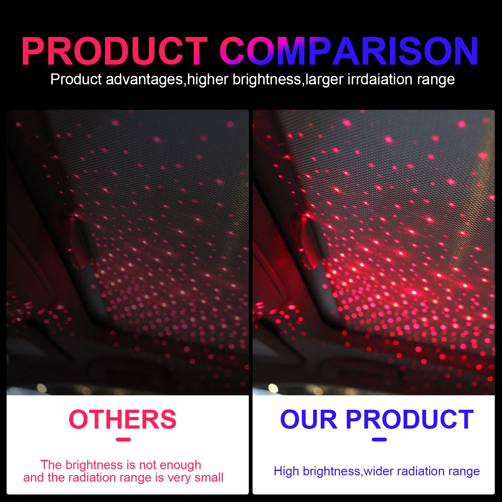 Car Roof Star Ambient Light Romantic USB Night Atmosphere Lamp Home Interior Decoration Mini Ceiling Projector Galaxy Adjustable led atmosphere lamp led car lights led car decorative lights led star projector lamp led atmosphere lighting car interior lamp led interior lights led car decoration lamp car ambient lights car projector lamp led lights