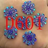 Chaude 10 pièces 18mm AB résine fleur strass Flatback mariage décoration 2 trous boutons D60 ► Photo 2/6