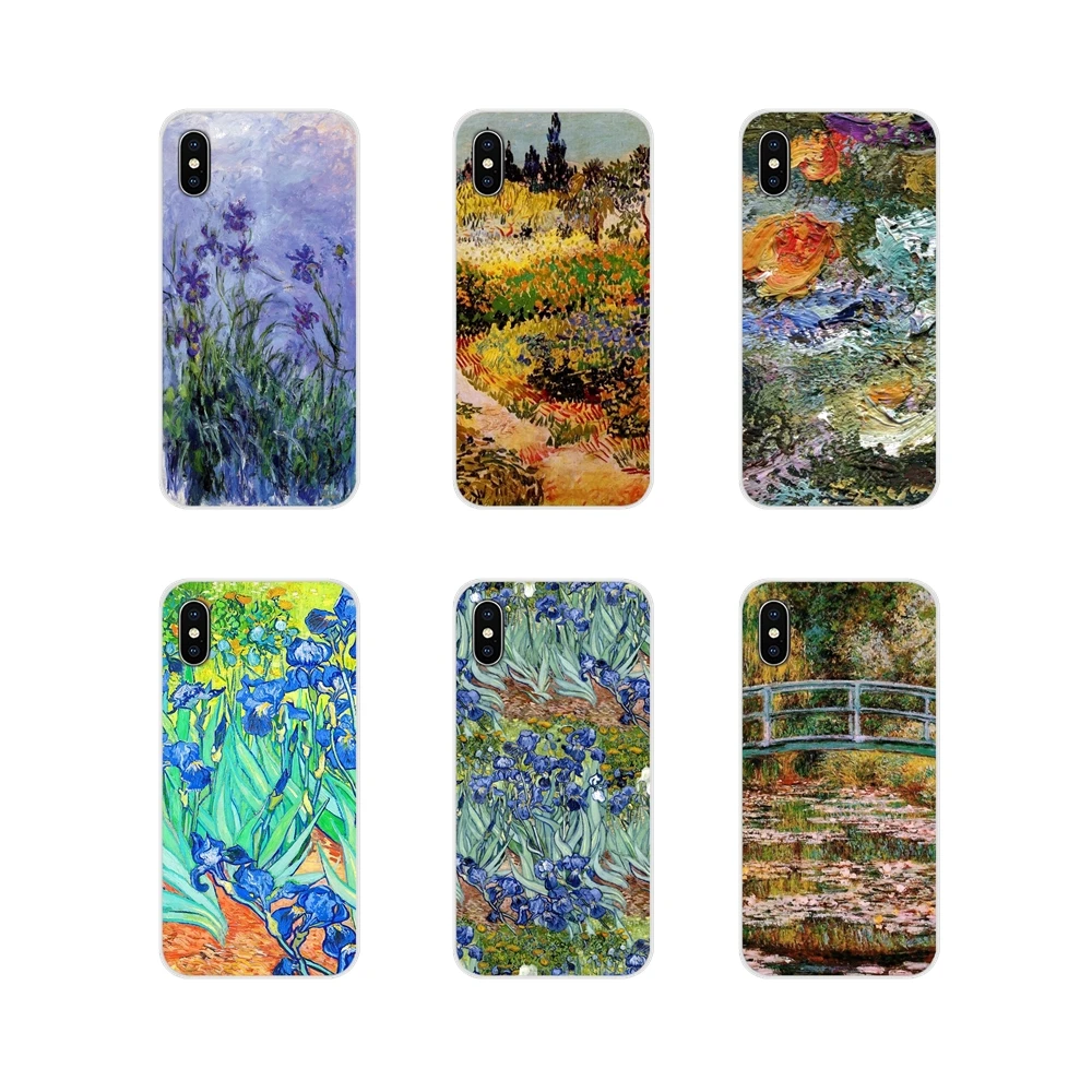 Чехлы для телефонов Van Gogh Irises чехлы Huawei G7 G8 P7 P8 P9 P10 P20 P30 Lite Mini Pro P Smart Plus 2017 2018